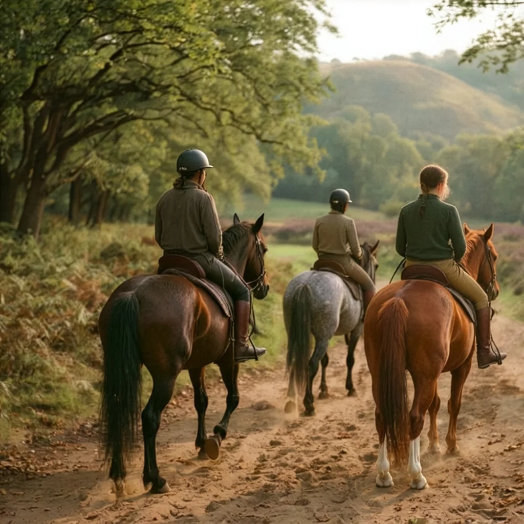 Balade à cheval dans le Puy-de-Dôme, autour de Larodde