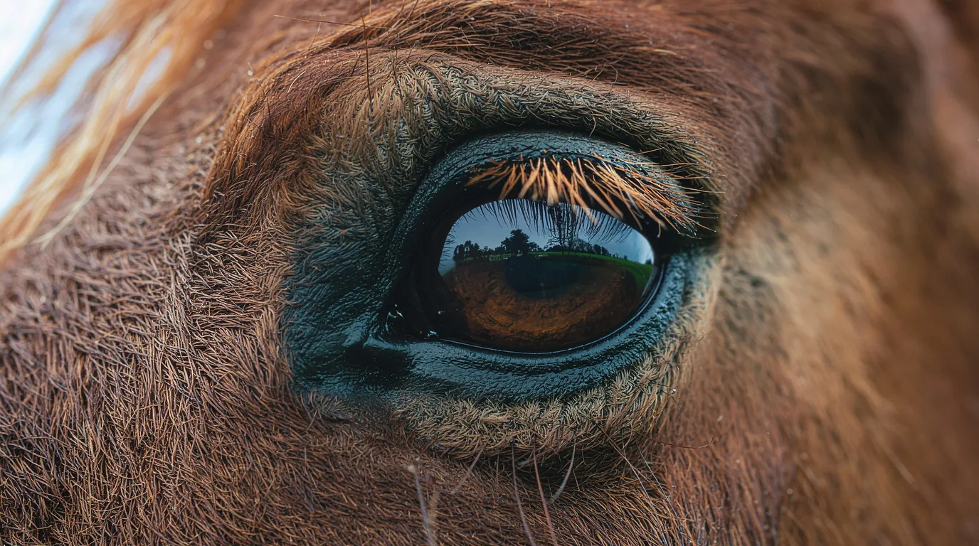 Un regard de cheval au Les écuries de Pérignat, Larodde