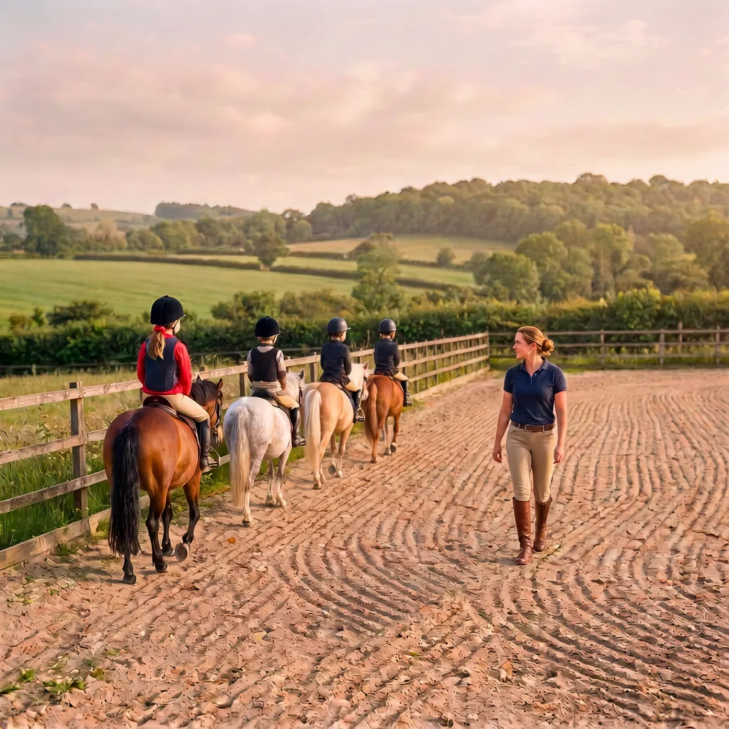 Cours de poney à Larodde, Puy-de-Dôme